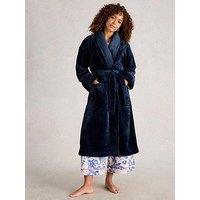 White Stuff Clover Cosy Dressing Gown - Blue
