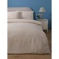 The Very Collection Gingham Seersucker Duvet Set