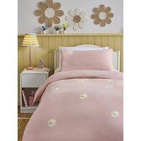 The Very Collection Embroidered Daisy Duvet Set