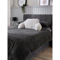 Very Home Waffle Cuddle Cushion - Grey