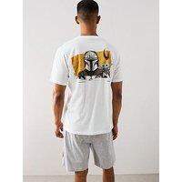 The Very Collection The Mandalorian And Grogu Short Pyjama Set - White