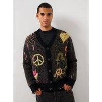 Allsaints All Saints Emotive Knitted Cardigan - Black