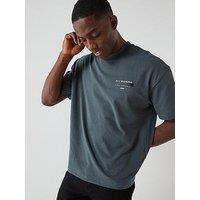 Allsaints All Saints Back Graphic Short Sleeve T-Shirt - Blue