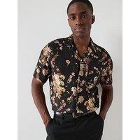 Allsaints All Saints Armada Short Sleeve Shirt - Black