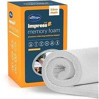 Silentnight Impress 2.5Cm Memory Foam Mattress Topper