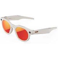 Oakley Meta Hstn - With Meta Ai, Audio, Photo, Video Compatibility - Warm Grey, Prizm Ruby
