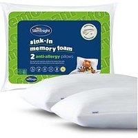 Silentnight Sink-In Anti Allergy Memory Foam Pillow - 2 Pack