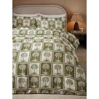The Very Collection Havana Palm Jacquard Duvet Set