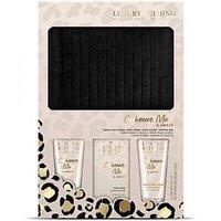 The Luxury Bathing Company Calm & Comfort Velvet Pouch Set - Cashmere, Amber & Musk