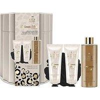 The Luxury Bathing Company Luxury Tin Set - Cashmere, Amber & Musk