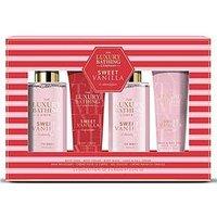 The Luxury Bathing Company Bathing Line Up - Sweet Vanilla & Almond Glaze