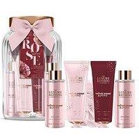 The Luxury Bathing Company Pure Indulgence Glass Jar Set - Velvet Rose & Peony