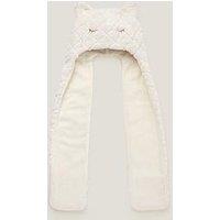 Monsoon Girls Pearly Cat 3 In 1 Hat, Scarf And Gloves - Light Cream