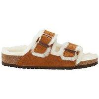 Birkenstock Arizona Kids Leve Shearling Mink Laf - Brown