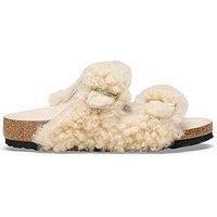 Birkenstock Arizona Kids Shearl Teddy Eggnog Latte - White