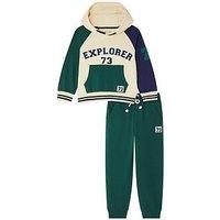 Monsoon Boys Hooded Sweat Set - Green