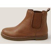 Monsoon Girls Leather Boots - Brown