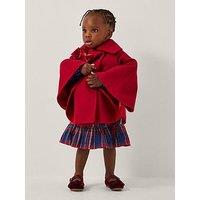 Monsoon Baby Girls Cape With Velvet - Red