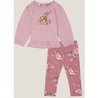 Monsoon Baby Girls Felicity Top & Legging Set - Pink