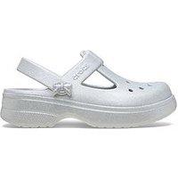 Crocs Classic Mary Jane Bow Glitter Clog - Grey
