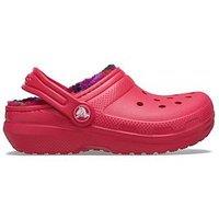 Crocs Classic Lined Bold Check Clogk - Red