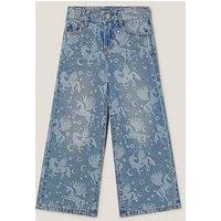 Monsoon Girls Unicorn Cosmic Jeans - Blue