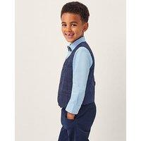 Monsoon Boys 3 Piece Oliver Check Suit Set - Navy