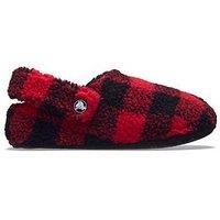 Crocs Classic Buff Check Cozzzy Slipper T - Red