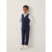 Monsoon Boys 4 Piece Harry Herringbone Suit - Navy