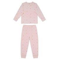 Chelsea Peers Unisex Kids Mini Mushroom And Star Print Pyjamas - Pink