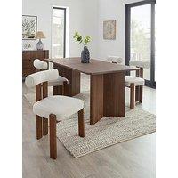 Very Home Amber 180Cm Dining Table & 4 Dining Chairs - Fsc Certified