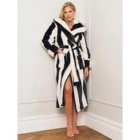 Jim Jam The Label Two Tone Robe - Black