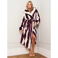 Jim Jam The Label Two Tone Robe - Burgundy