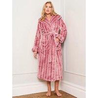 Jim Jam The Label Lilas Stripe Dressing Gown - Lilas