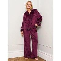Jim Jam The Label Burgundy Revere Pyjamas - Burgundy