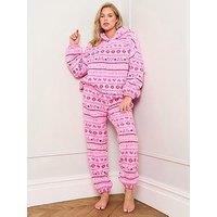 Jim Jam The Label Pink Novelty Twosie Set - Pink