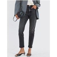 River Island Mom Sculpt Ned Jeans - Black