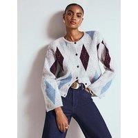 River Island Argyle Cardigan - Grey