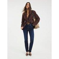 River Island High Rise Ankle Slim Gemini Jeans - Blue