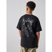 The Very Collection Boys Back Graphic New Beginnings T-Shirt - Black