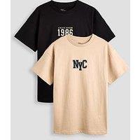 The Very Collection Boys 2 Pack City T-Shirts - Multi