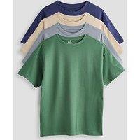 The Very Collection Boys 4 Pack Plain T-Shirts - Multi