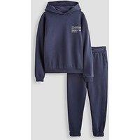 The Very Collection Boys Evolution Hoodie And Joggers Set - Navy