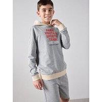 The Very Collection Boys Paris Sweat Hoodie And Sweat Set - Grey