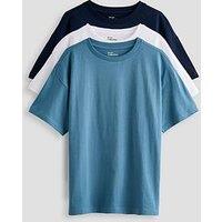 The Very Collection Boys 3 Pack Plain T-Shirts - Multi