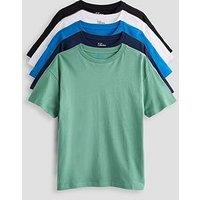 The Very Collection Boys 5 Pack Plain T-Shirt