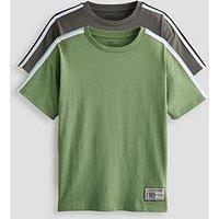 The Very Collection Boys 2 Pack Tape Sleeve Detail T-Shirts - Multi