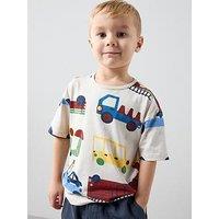 The Very Collection Boys Short Sleeve Transport Print T-Shirt - Multi