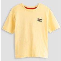 The Very Collection Boys Fun Fruit Back Graphic Short Sleeve T-Shirt - Orange