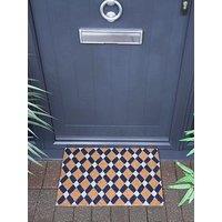 Arthouse Astley Tile Printed Neutral Doormat 40X60Cm